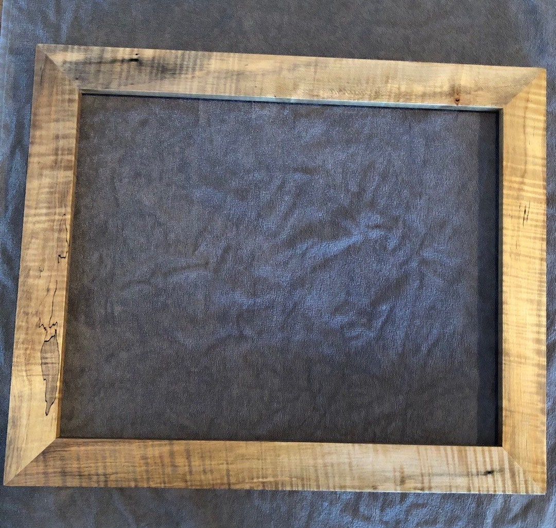 16 X 20 Rustic Spalted Curly Maple Picture Frame 22 Etsy