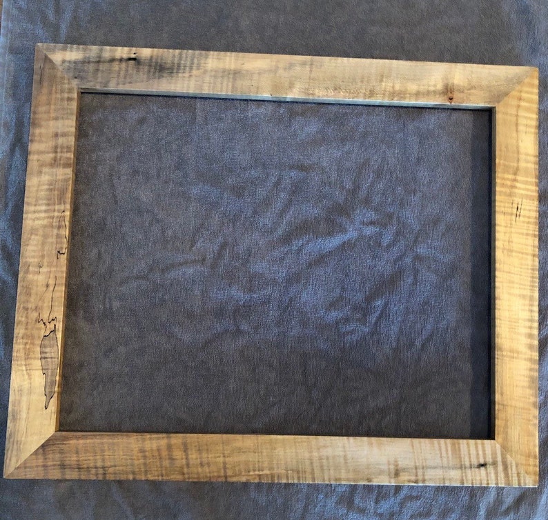 16 X 20 Rustic Specialty Curly Maple Picture Frame 22 - Curly Maple Picture Frames 16 X 20 Rustic Specialty Curly Maple Picture Frame 22 - Curly Maple Picture Frames