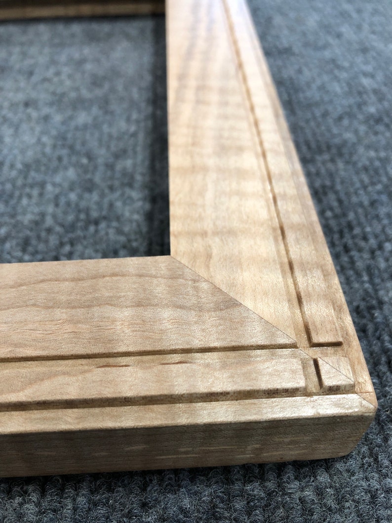 9X12 Curly Maple Light Worm Tracks Picture Frame CM22 Etsy