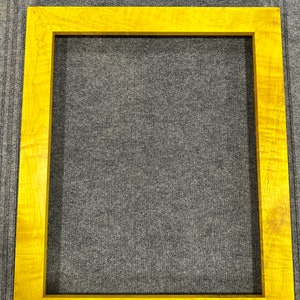 16 X 20  Curly Maple Yellow Dye Picture Frame