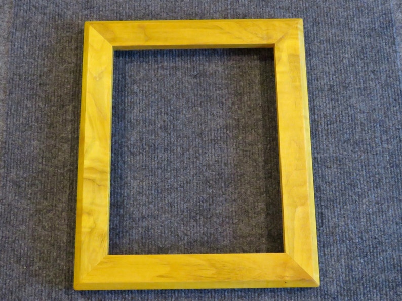 8x10 Curly Maple Picture Frame Yellow dye YY image 2