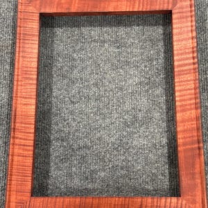 9 x 12 Curly Maple with Reddish Brown Dye Picture Frame