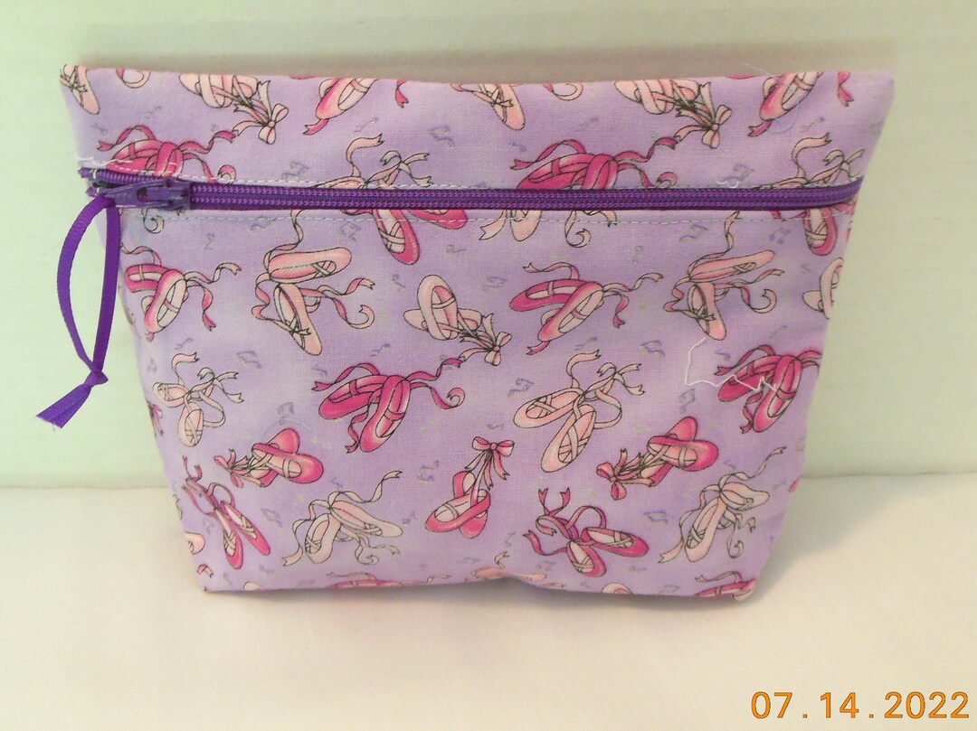Girls Ballet Shoes Cosmetic Bag/make Up/personal Items Etsy