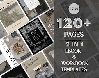 EBOOK TEMPLATE CANVA, Tono Neutro, Ebook pdf, Plantilla de Ebook, Portada de Ebook, Lead Magnet, Plantilla de Libro de Trabajo, Libro de Trabajo de Salud Mental