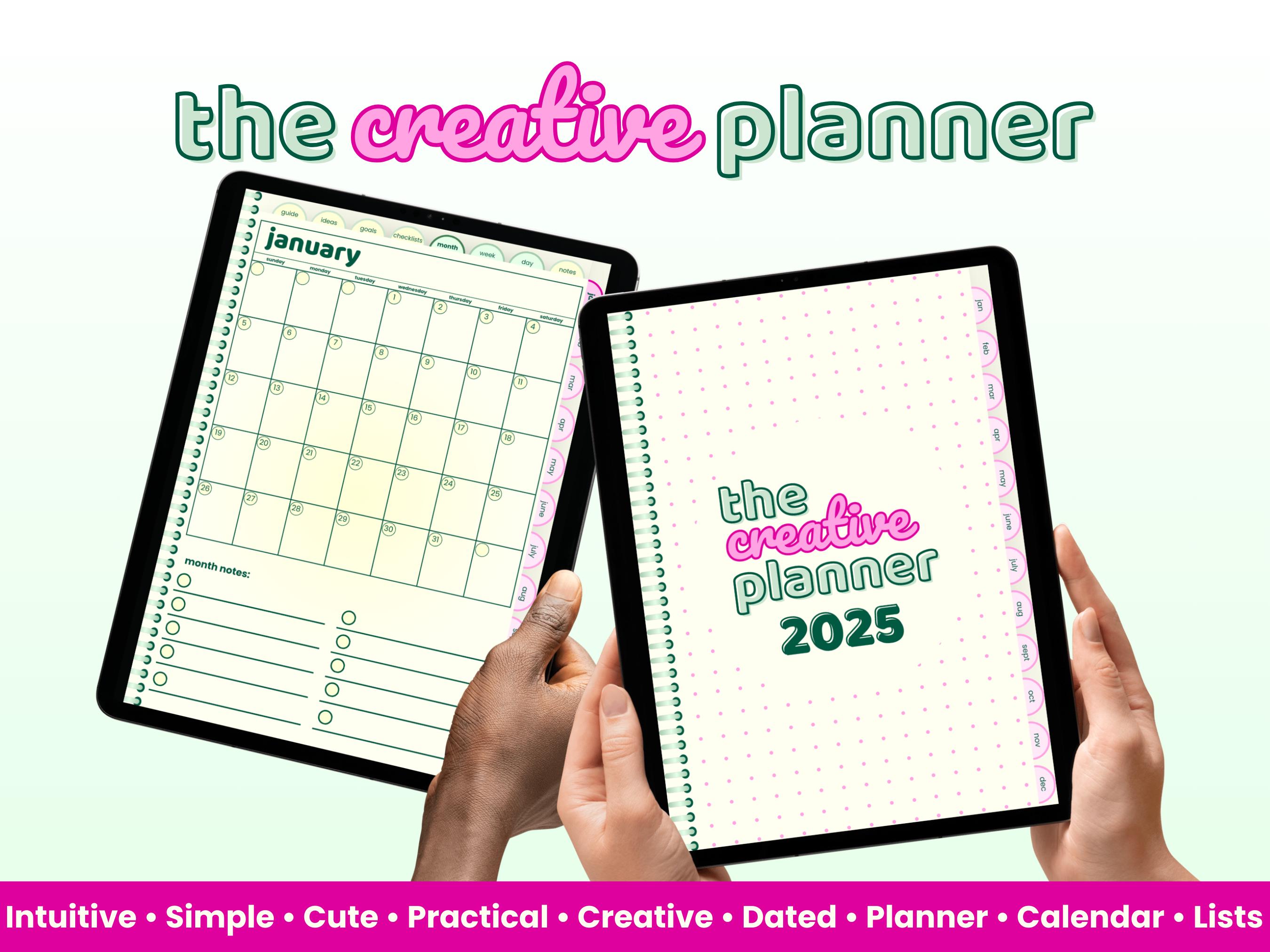 The Creative Planner 2025 | Dated DIGITAL PLANNER for iPad or Tablets ...