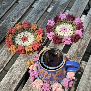 Tutorial voor gehaakte bloemenonderzetters