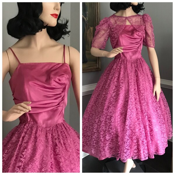 Lace Jc Penney Dress Etsy