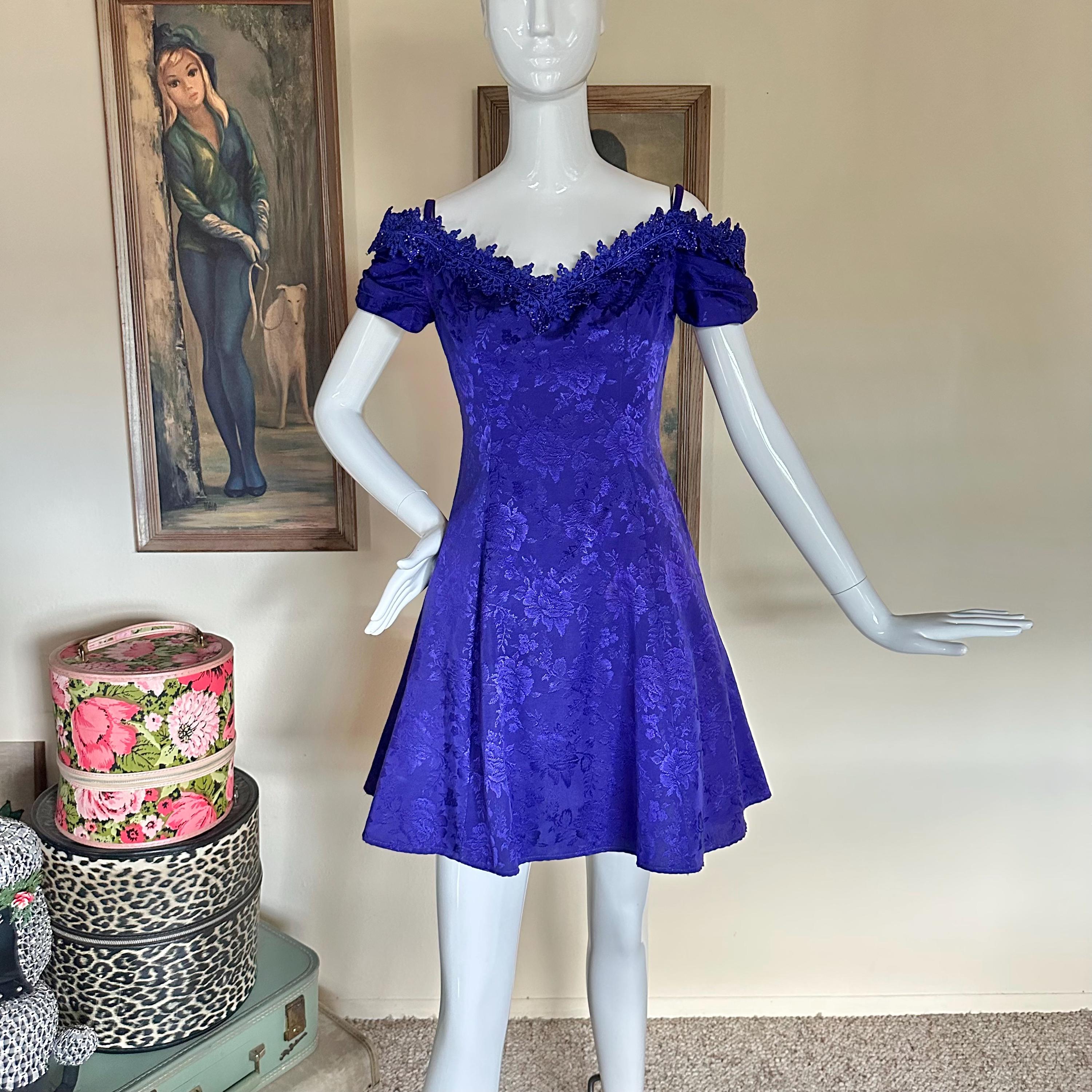 Purple 80's Prom Dress