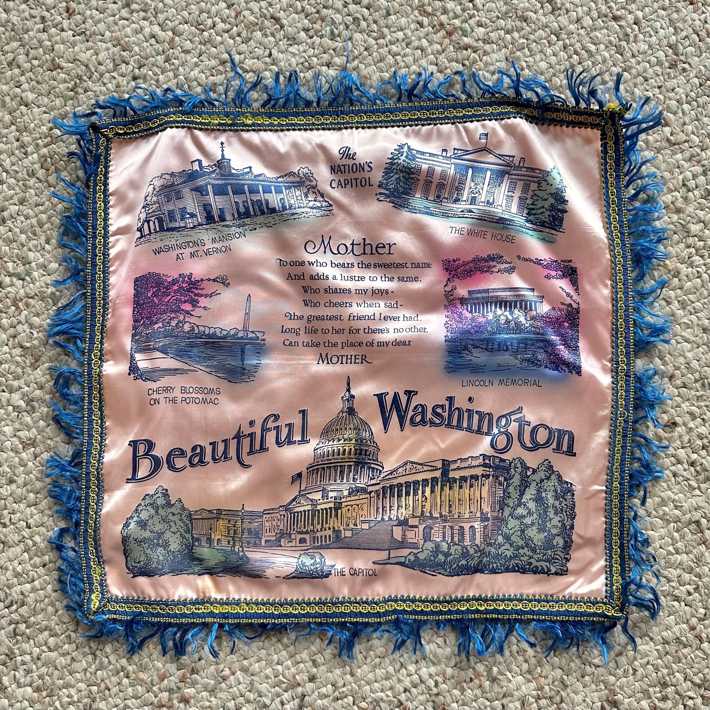 50s Souvenir Pillow - Etsy