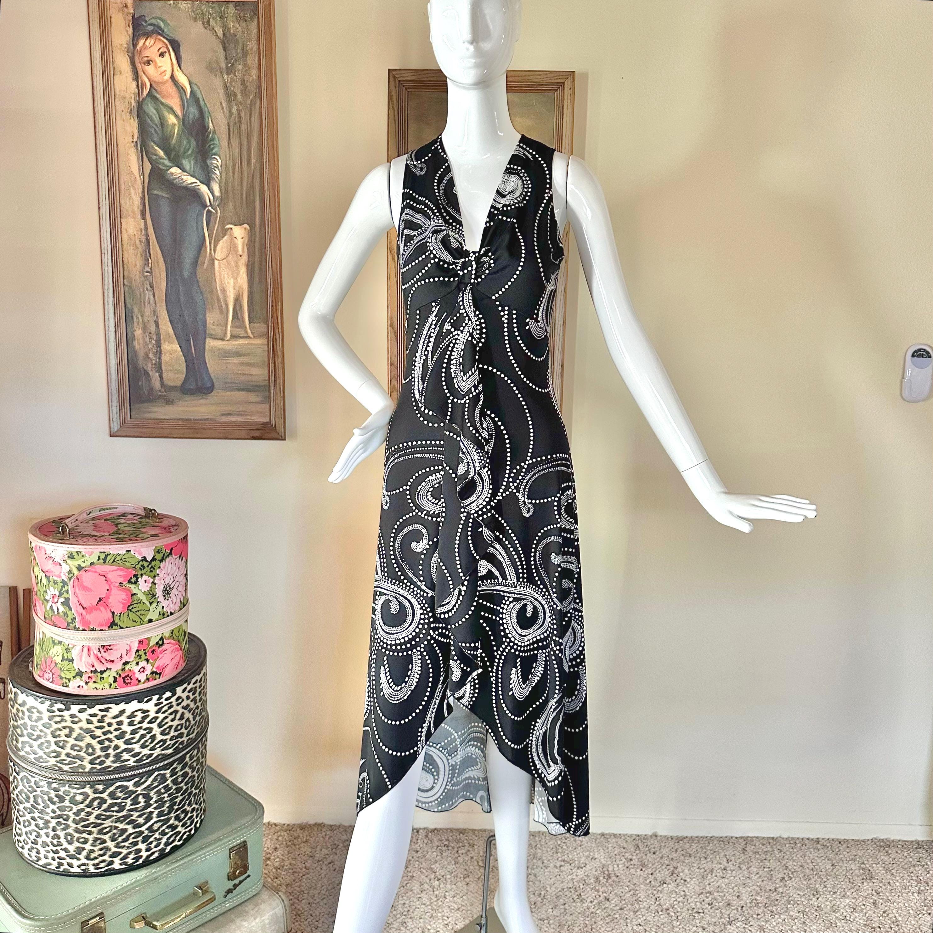 makeup with white and black dress White & Black Polka Dot Midi Dress - All Dresses main image 1