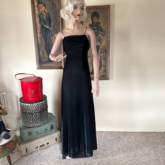 vampy prom dress Vintage Betsy Adam Prom Dress Maxi Gown 12 Red Goth 90s Y2K Whimsigoth Vampy