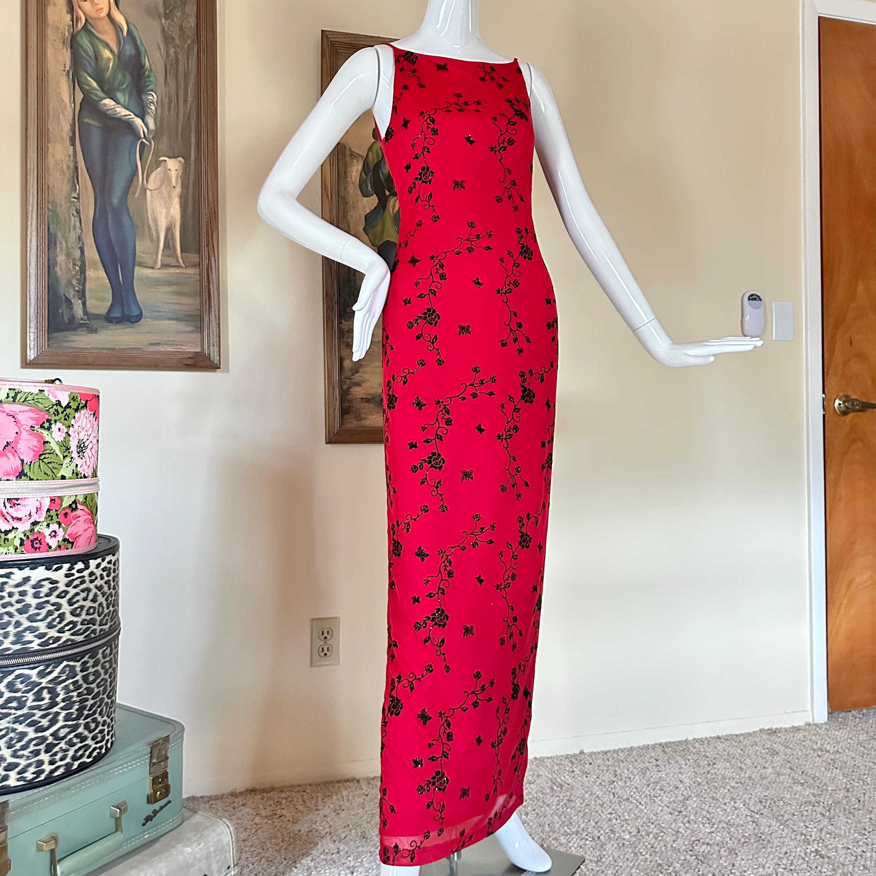navy blue dress for baby girl Vintage Red Velvet Dress 90s Asymmetrical Neckline Party Stretch Velvet Long Sleeve Shift Cocktail A-Line Knee Length Size 10 Medium