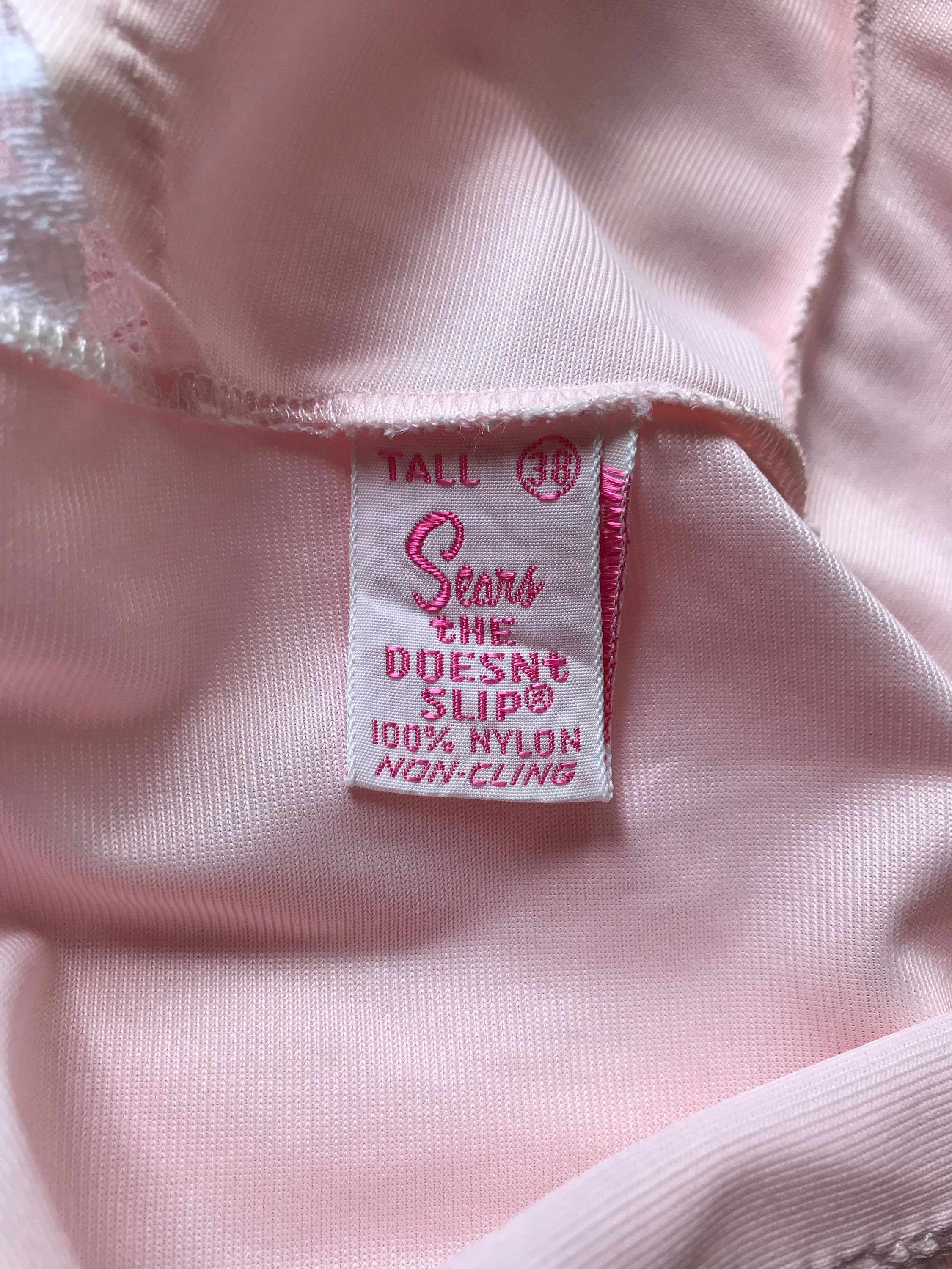 Vintage Pink Dress Slip Pin-up Full Slip 38 Bust M/L - Etsy
