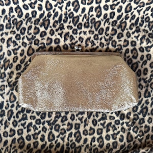 Vintage 1960s Gold Glamour Clutch Bag Purse Rockabilly Pin-up Staple!