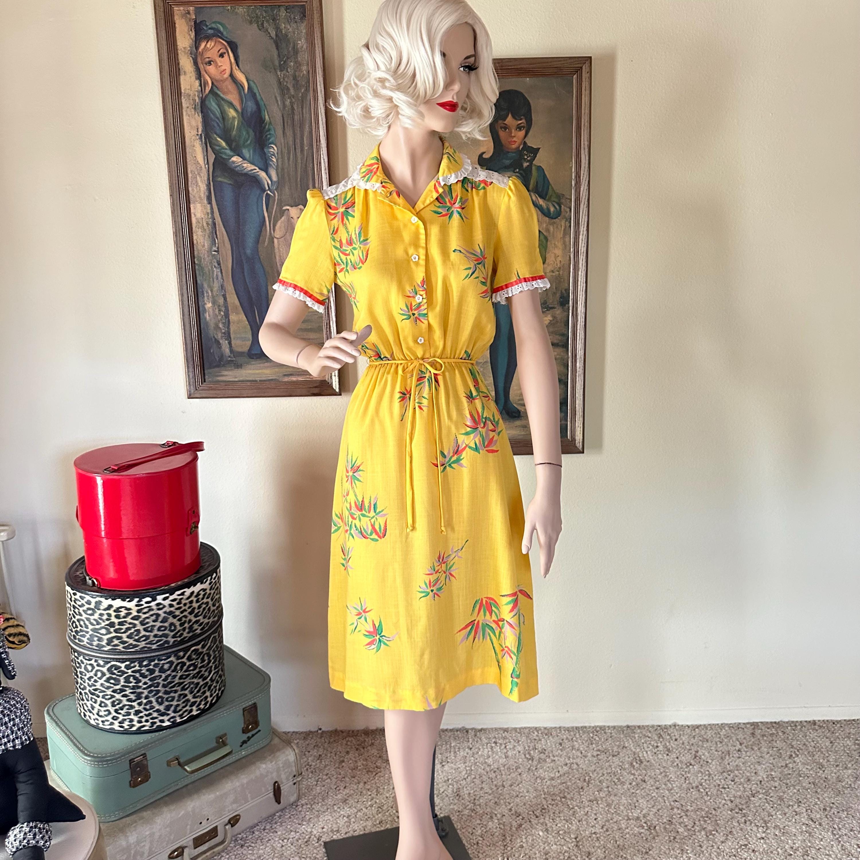 Sleeve Retro Housewife Dresses 1950s Housewife Dress 50s Day Dresses