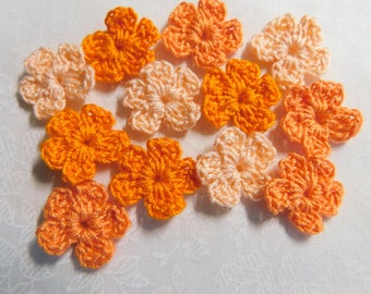 Crochet Orange Flowers