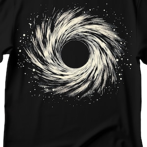 Black Hole Shirt, Galaxy Space Astronomy Shirt, Cosmology Shirt, Black Hole Geometry Sweatshirt, Unisex Clothing