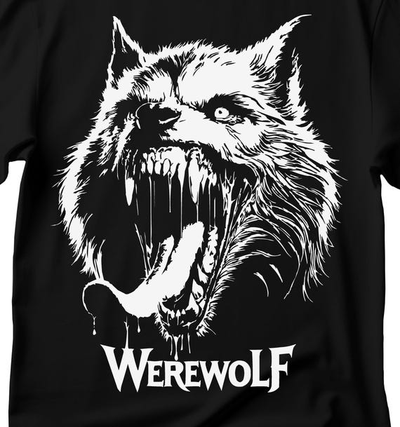 Werewolf T-Shirt: Dark Wolf Graphic Tee