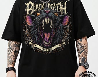 Maglietta con ratto della peste della morte nera – Moda gotica Weirdcore
