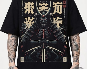 Samurai Art T-Shirt, Japanese Cotton Tee