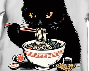 かわいい黒猫【RAIVE】Black RAIVE Cat Graphic T-Shirt★3色 Amazon.com: Kawaii cat Japanese black anime cat T-Shirt