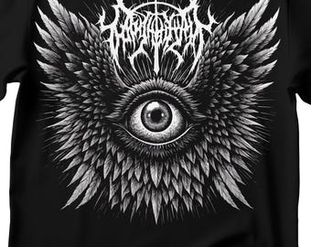 Weirdcore Eyeball T-shirt: Edgy Goth Grunge-kläder