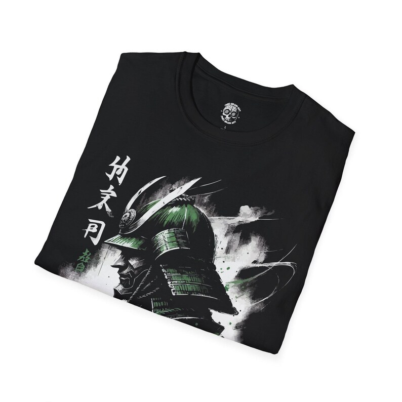 Japanese Art Samurai T-Shirt, Heavyweight Crewneck image 4