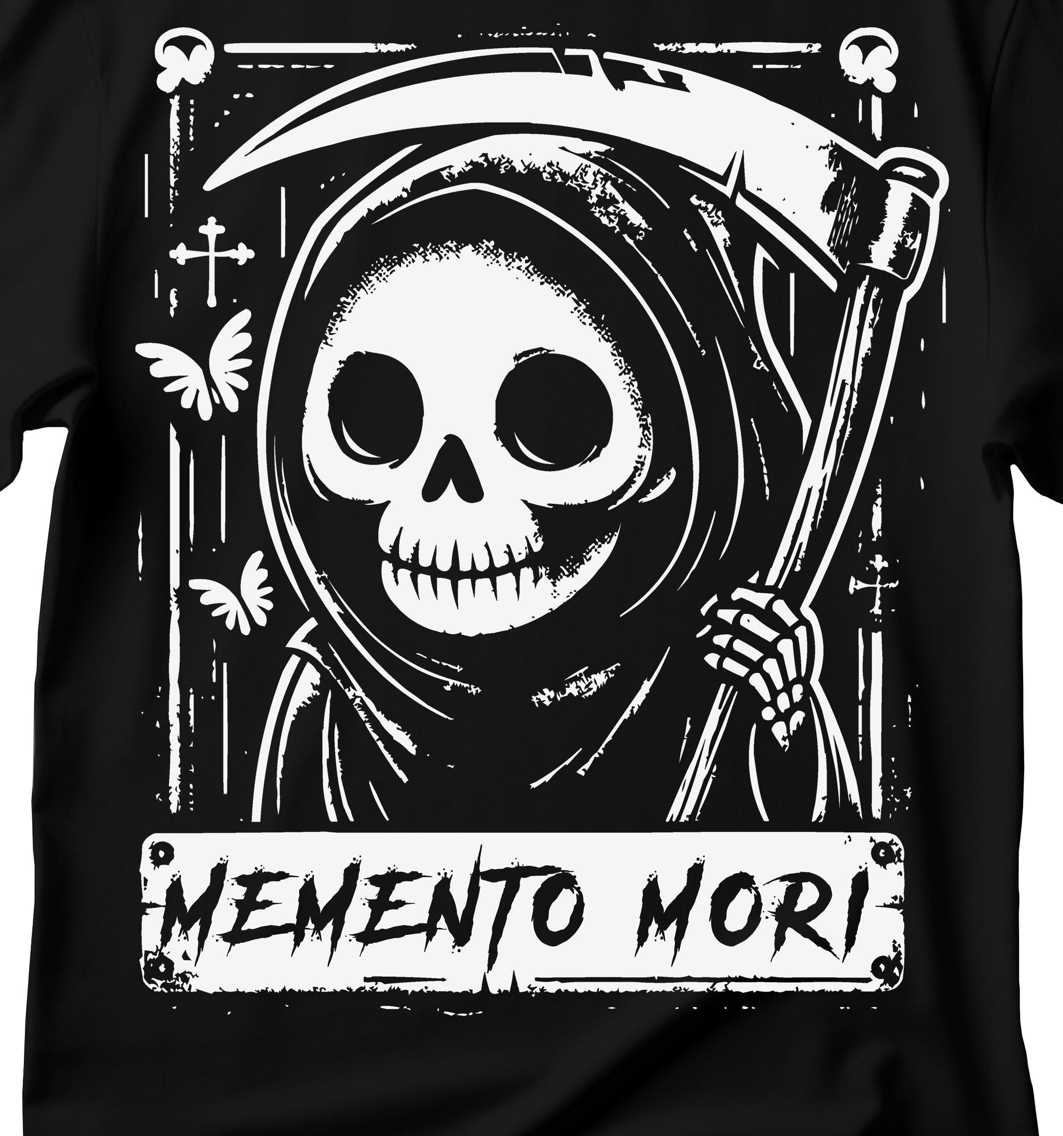 DÉMON TÊTE DE Mort Diable Satan Grim Reaper Gothique Hommes Contraste T-Shirt EUR 14,98