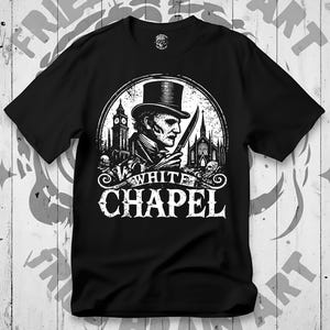 Jack the Ripper T-Shirt: Whitechapel Gothic Dark Art Tee image 3