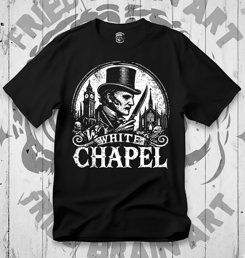 Jack the Ripper T-Shirt: Whitechapel Gothic Dark Art Tee image 3