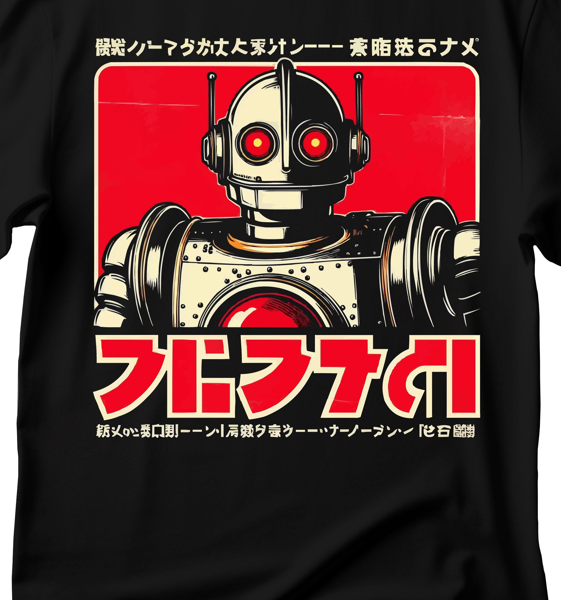 【REBRENNER】●期間限定セール●81 Robot T-Shirt Japanese Vintage Robot T-shirt, Japanese Robot T-shirt