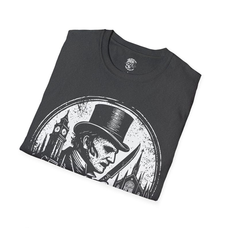 Jack the Ripper T-Shirt: Whitechapel Gothic Dark Art Tee image 6