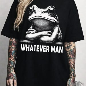 Funny Frog T-Shirt: Sarcastic Toad Tee image 1