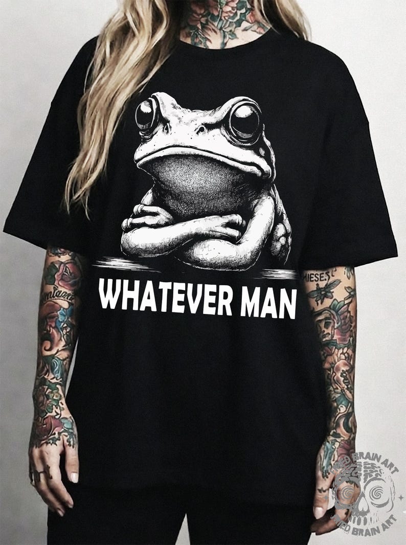 Funny Frog T-Shirt: Sarcastic Toad Tee image 1