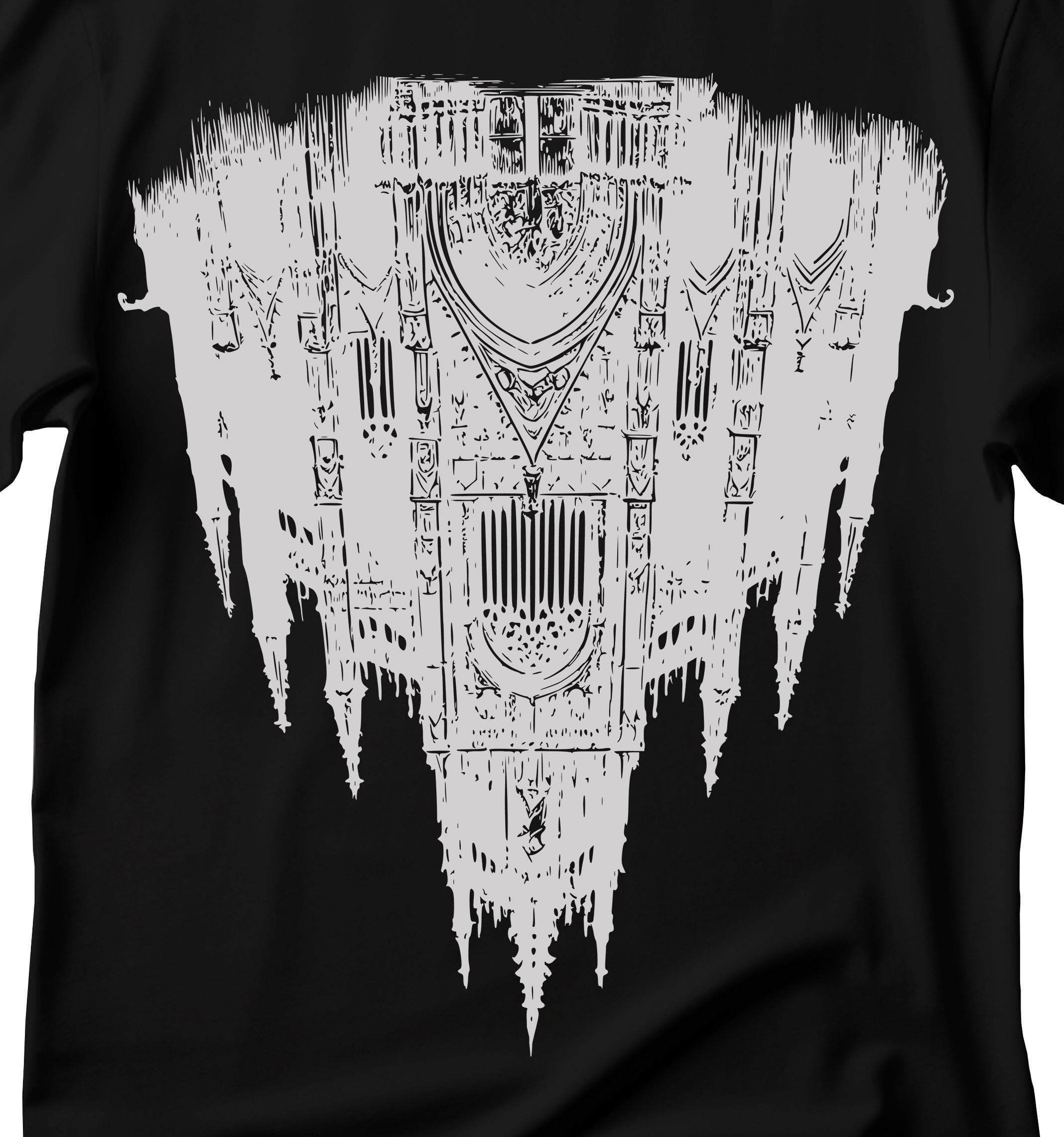 Gothic Cathedral T-shirt: Dark Art Church Tee - Etsy