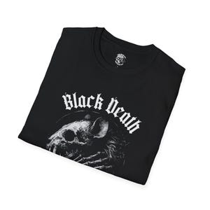 Black Death Rat T-Shirt | Gothic Grunge Horror Tee image 5