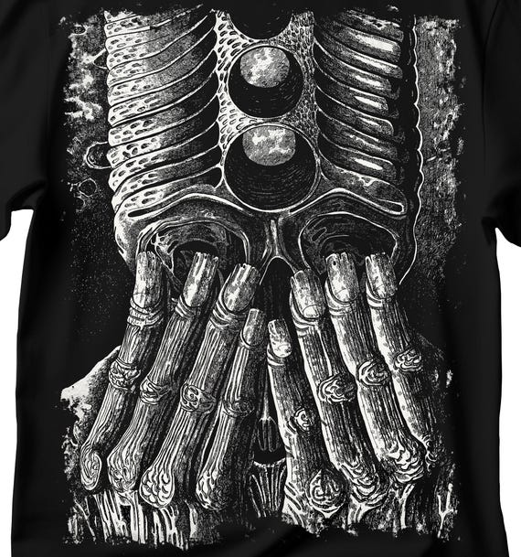 T-shirt Dark Horror En Coton 190 G/m² - Sérigraphie Durable, Coupe Classique, Lavable En Machine