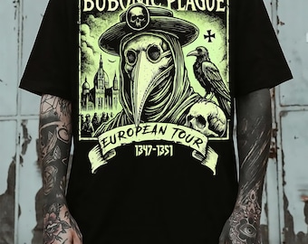 Plague Doctor T-Shirt: Gothic Horror Dark Art Shirt