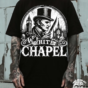 Jack the Ripper T-Shirt: Whitechapel Gothic Dark Art Tee image 1