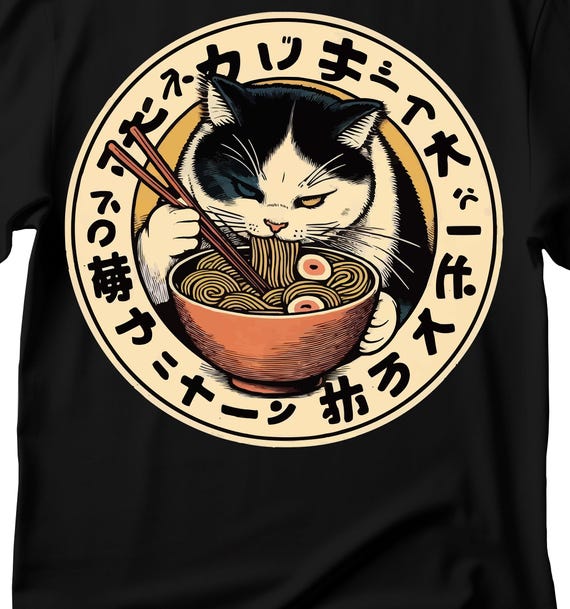 Kawaii Cats In A Ramen Bowl Shirt | Anime Food Lovers Gift Kawaii Cats In A Ramen Bowl Shirt | Anime Food Lovers Gift