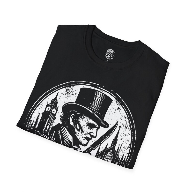 Jack the Ripper T-Shirt: Whitechapel Gothic Dark Art Tee image 5