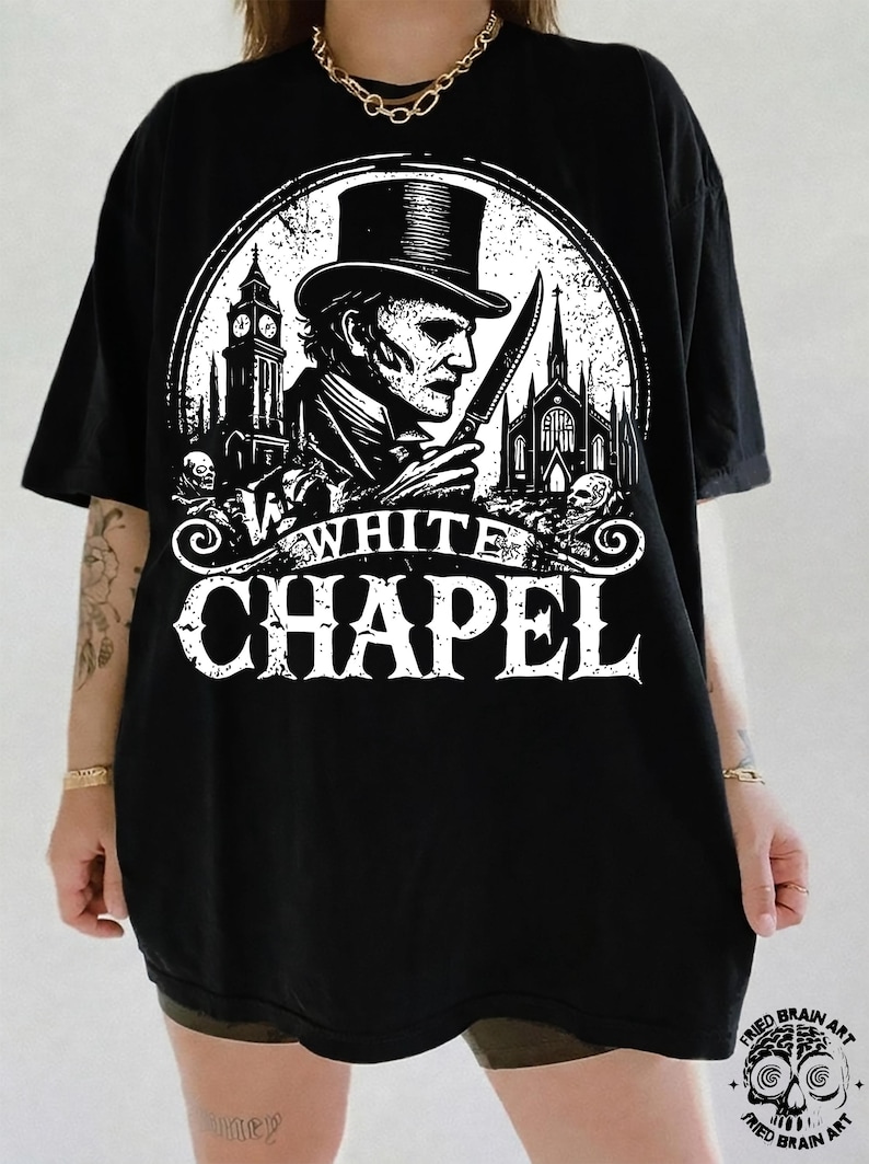 Jack the Ripper T-Shirt: Whitechapel Gothic Dark Art Tee image 2