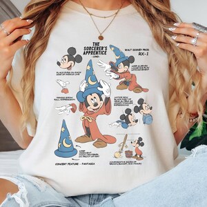 Sorcerer's Apprentice Mickey Shirt, Fantasia Wizard Mickey Magic Graphic Tee, Classic Disney Sorcerer Shirt, Vintage Magic Mouse Shirt