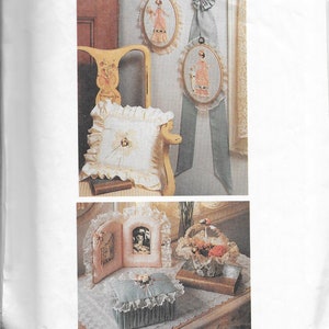 Victorian Magic Home Accessories Sewing Pattern. McCall's Crafts 4583. Pillows-Baskets-Picture Frames & Much More. 15 Projects. NEW, UNCUT image 4