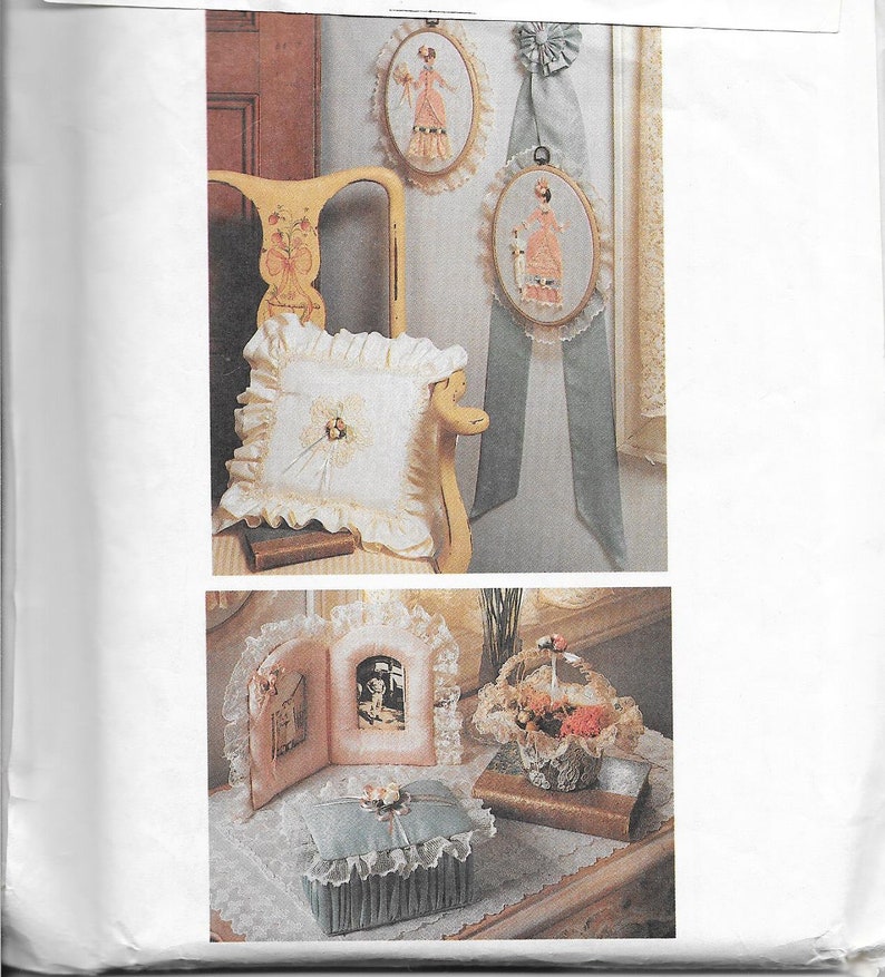 Victorian Magic Home Accessories Sewing Pattern. McCall's Crafts 4583. Pillows-Baskets-Picture Frames & Much More. 15 Projects. NEW, UNCUT image 4