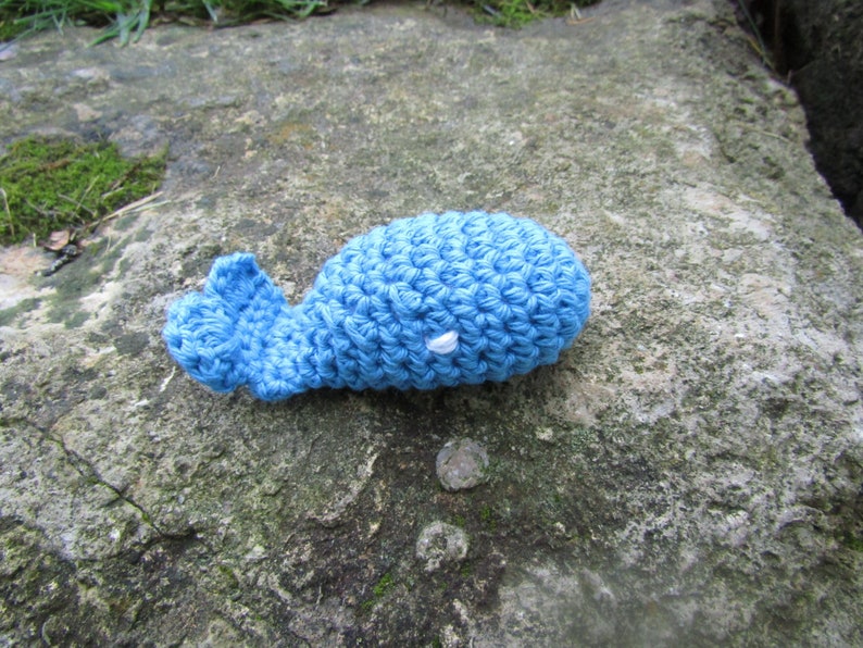 Catnip Whale Crochet Cat Toy. Toy Amigurumi Whale Cat Toy w/ Organic Catnip. Choose from a Collection of Colors. Crochet Cotton Yarn Cat Toy image 5