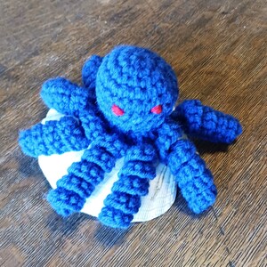 Catnip Crochet Octopus Cat Toy. Spiral Tentacles Octopus with Catnip. Cat Toy. Handmade Crochet Catnip Toy with Organic Catnip image 5