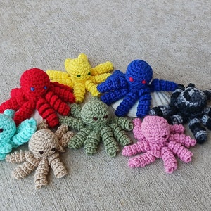 Catnip Crochet Octopus Cat Toy. Spiral Tentacles Octopus with Catnip. Cat Toy. Handmade Crochet Catnip Toy with Organic Catnip image 1