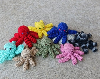 Catnip Crochet Octopus Cat Toy. Spiral Tentacles Octopus with Catnip. Cat Toy. Handmade Crochet Catnip Toy with Organic Catnip