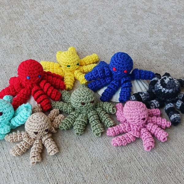 Catnip Crochet Octopus Cat Toy. Spiral Tentacles Octopus with Catnip. Cat Toy. Handmade Crochet Catnip Toy with Organic Catnip